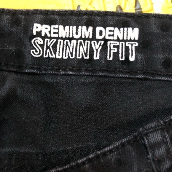 ✅3/20$ Black Dots Pants Skinny  Size 27 - Picture 3 of 5
